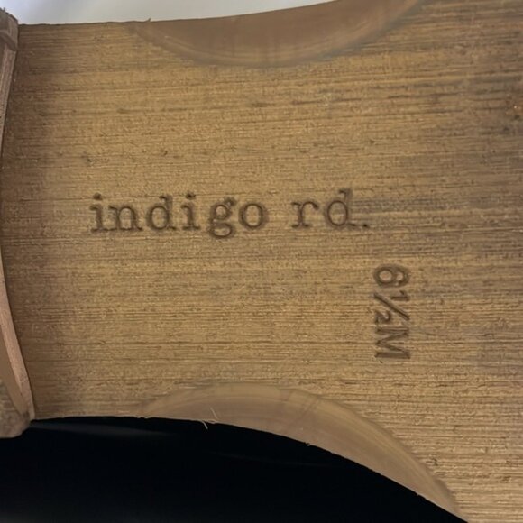 Indigo Rd Black Vegan Leather Flats Loafers Size 6.5 - Picture 8 of 8